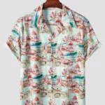 Chemise Hawaïenne Paysage Méditerranéen