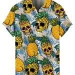 Chemise Hawaïenne Ananas Tête de Mort