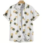 Chemise Hawaïenne Ananas Blanc